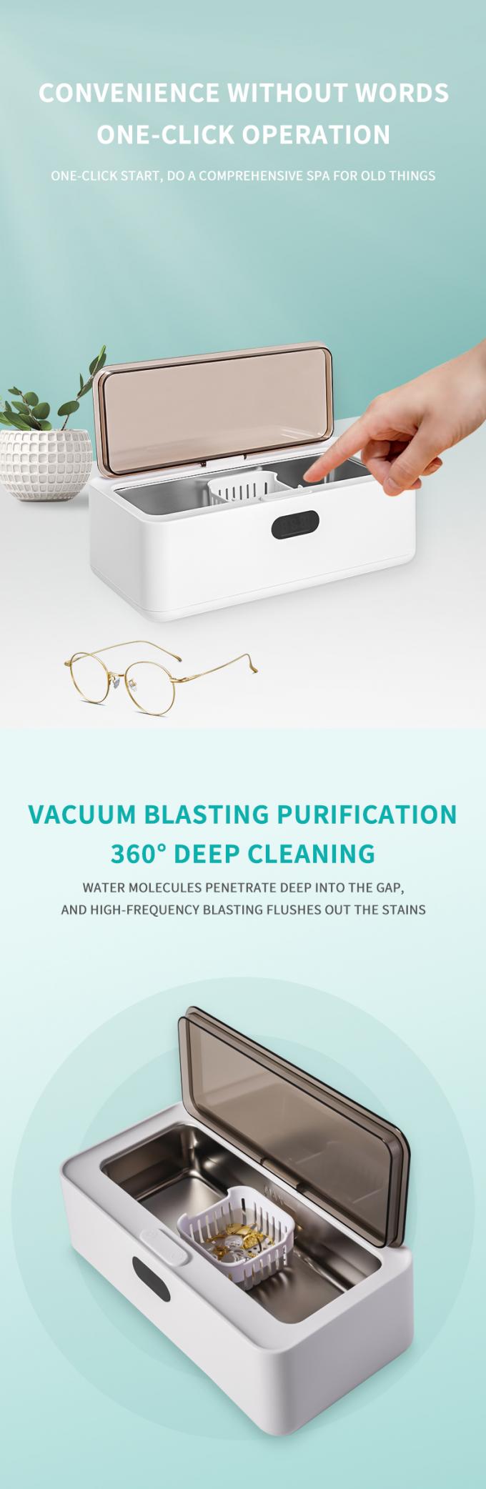Mini Ultrasonic Washing Machine 450ml Portable Ultrasonic Glasses Cleaner 1