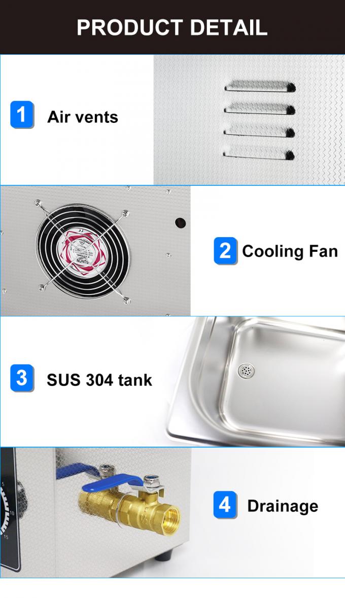 Industrial Mechanical Ultrasonic Cleaner 15L Ultrasonic Portable Washing Machine 2